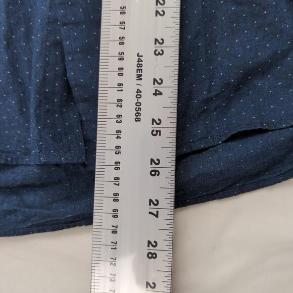 Ralph Lauren Men's Blue Dot Button Up Shirt Classic Fit Indigo Chest Pocket, XS - Picture 6 of 6